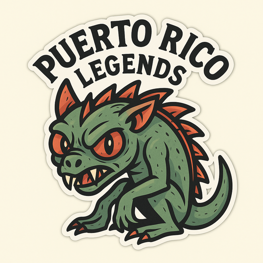 Dive into Puerto Rican Lore with Chupacabra Stickers