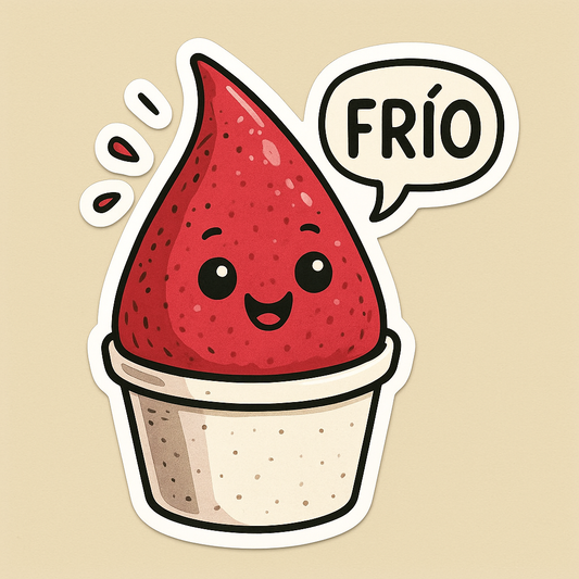 Explore the Joy of 'FRÍO': A Sticker That Pops
