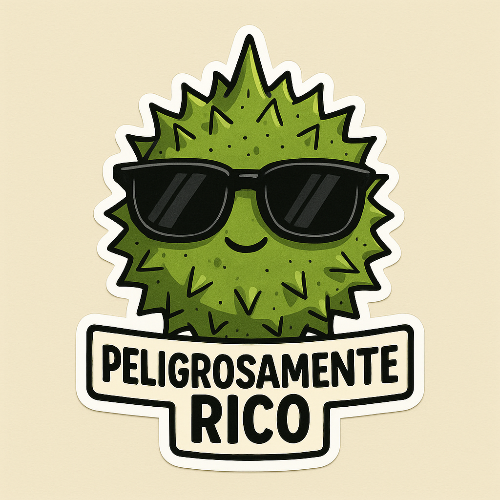 Unveiling the Fun of Peligrosamente Rico Durian Stickers