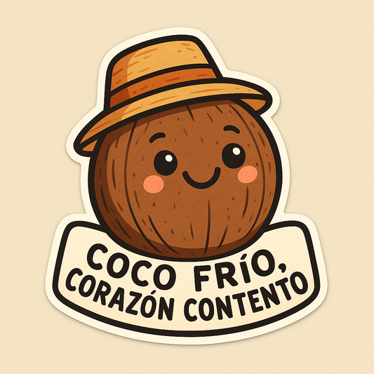 Explore the Charm of the Coco Frío Sticker