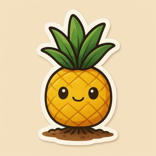 Explore Kawaii Pineapple Sticker: Cute, Fun & Expressive