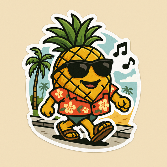 Unpacking the Art and Culture of the Cool Pineapple Vacation Sticker