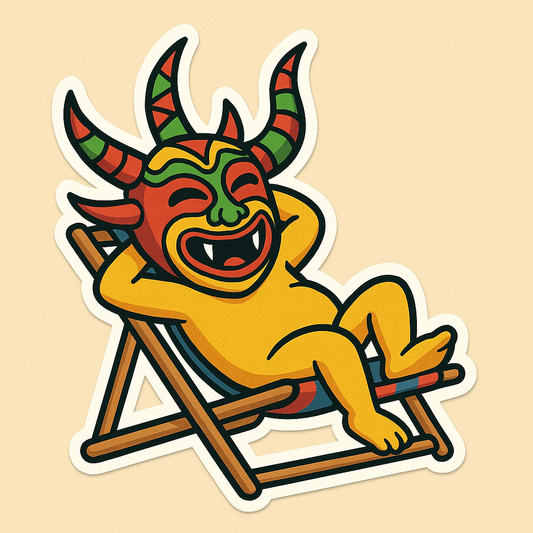 Unmasking Sticker Culture with the Relaxed Horned Devil