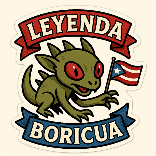 Celebrate Puerto Rican Folklore with Chupacabra Stickers