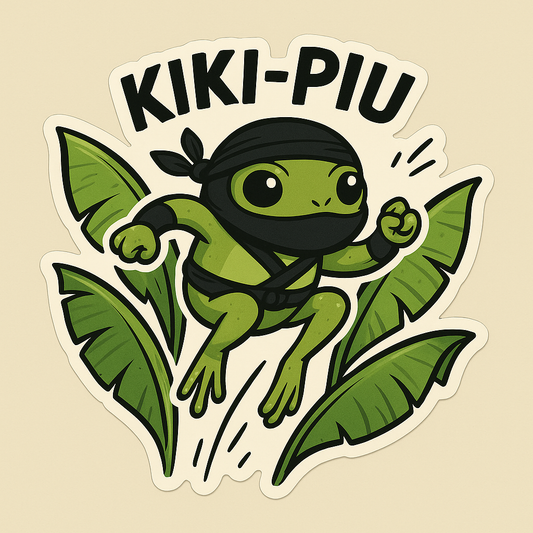Unpacking the Chic of Kiki-Piu Ninja Frog Sticker Art
