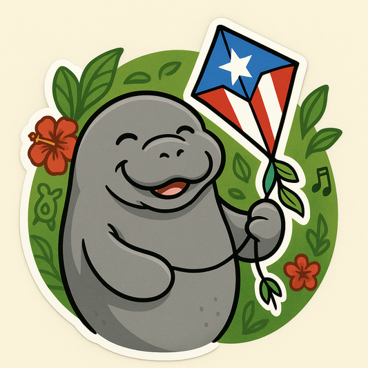Discover the Cheerful Manatee Sticker’s Cultural Charm