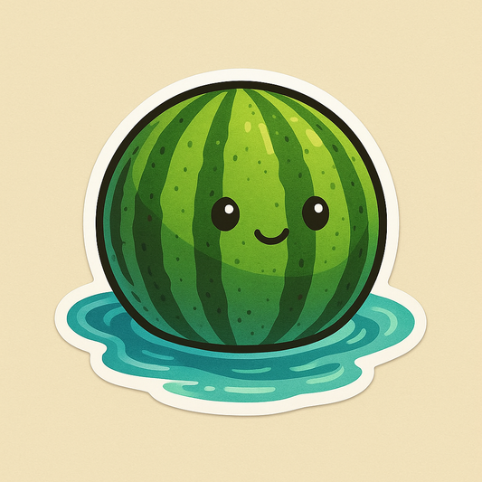 Explore Kawaii Culture with Cute Watermelon Sticker Art