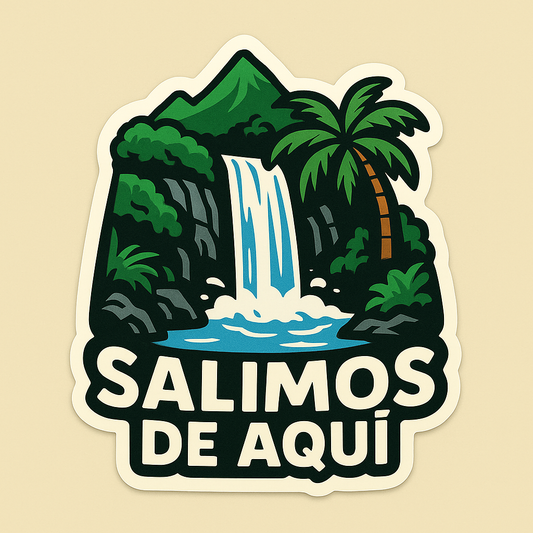 Explore the Cultural Impact and Design of 'Salimos De Aquí' Stickers