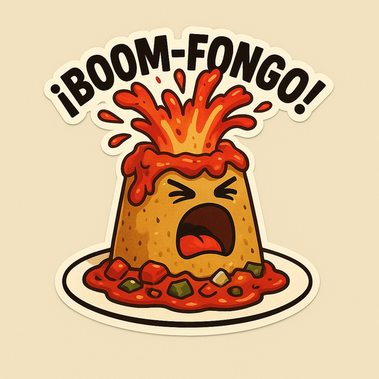 Exploring the ¡BOOM-FONGO! Sticker: Humor Meets Culture