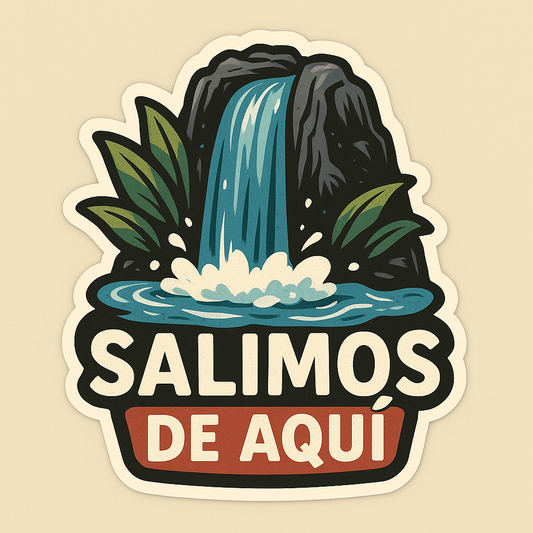 Explore Adventure with the Salimos de Aquí Sticker