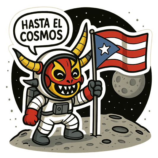 Exploring Culture: Hasta el Cosmos Astronaut Sticker