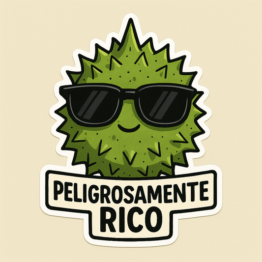 Unveiling the Fun of Peligrosamente Rico Durian Stickers