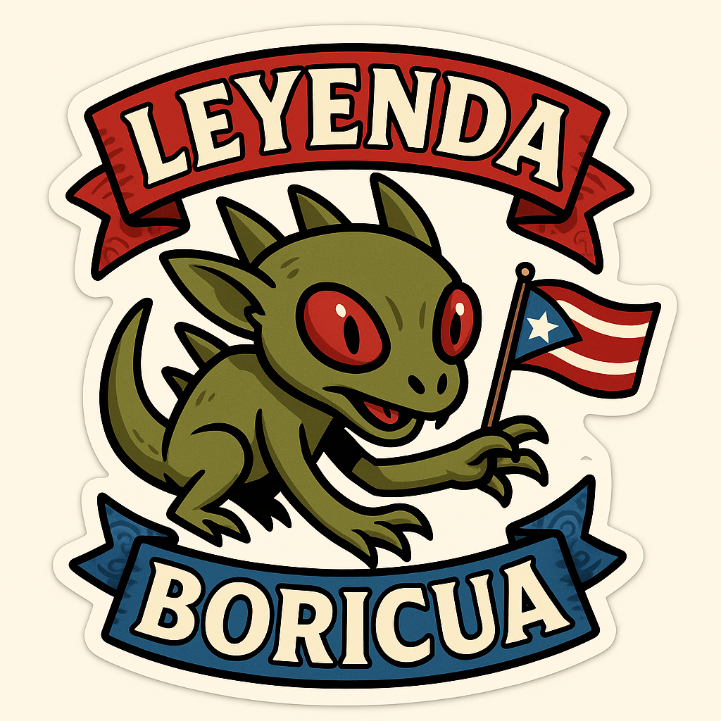 Celebrate Puerto Rican Folklore with Chupacabra Stickers