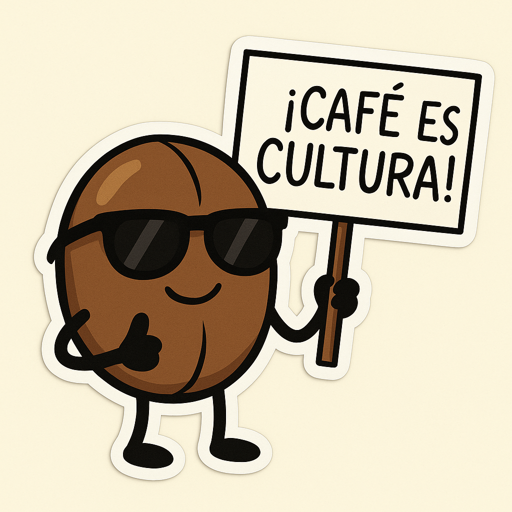 Cafe Culture Expressed: ¡Café Es Cultura! Sticker
