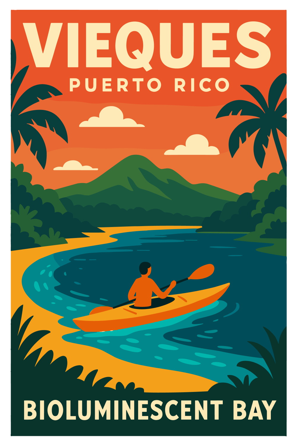 VIEQUES PUERTO RICO - BIOLUMINESCENT BAY - ✅ Vieques Day Vector 1.png